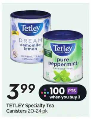 Sobeys TETLEY Specialty Tea Canisters offer