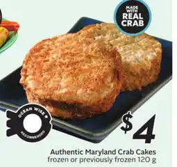 Sobeys Authentic Maryland Crab Cakes offer