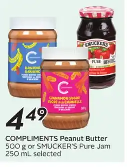 Sobeys COMPLIMENTS Peanut Butter offer