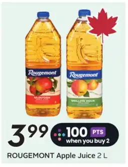 Sobeys ROUGEMONT Apple Juice offer