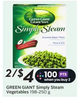 Sobeys GREEN GIANT Simply Steam Vegetables offer
