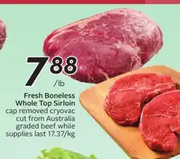 Sobeys Fresh Boneless Whole Top Sirloin offer