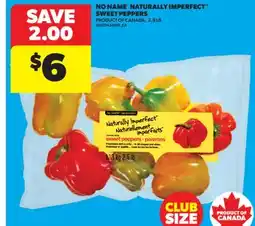 Real Canadian Superstore NO NAME NATURALLY IMPERFECT SWEET PEPPERS offer