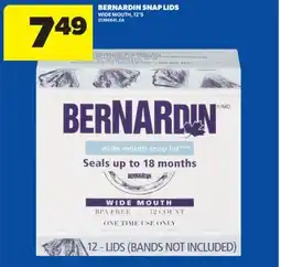 Real Canadian Superstore BERNARDIN SNAP LIDS offer