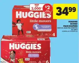 Real Canadian Superstore HUGGIES ECONO PACK DIAPERS SIZE N - 8, 60-208' S offer