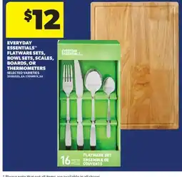 Real Canadian Superstore EVERYDAY ESSENTIALS FLATWARE SETS, BOWL SETS, SCALES, BOARDS, OR THERMOMETERS offer