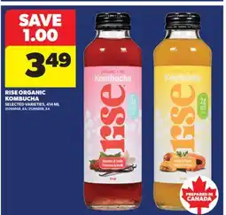 Real Canadian Superstore RISE ORGANIC KOMBUCHA, 414 ML offer