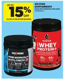 Real Canadian Superstore SIX STAR SUPPLEMENTS offer