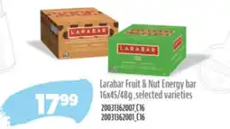 Real Canadian Superstore LARABAR FRUIT & NUT ENERGY BAR, 16X45/48 G offer