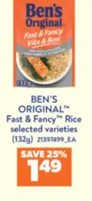 Real Canadian Superstore BEN'S ORIGINAL Fast & Fancy Rice offer