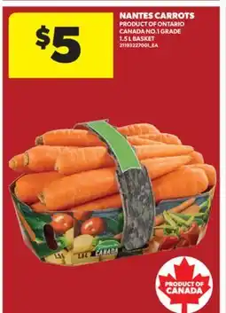 Real Canadian Superstore NANTES CARROTS, 1.5 L BASKET offer