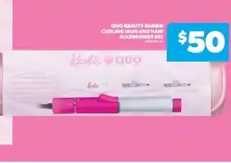 Real Canadian Superstore QUO BEAUTY BARBIE CURLING IRON AND HAIR ACCESSOIRES SET offer