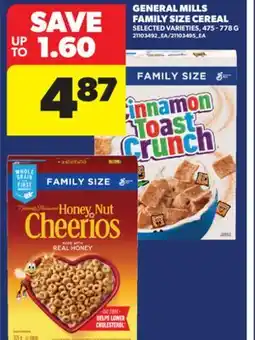 Real Canadian Superstore GENERAL MILLS FAMILY SIZE CEREAL offer