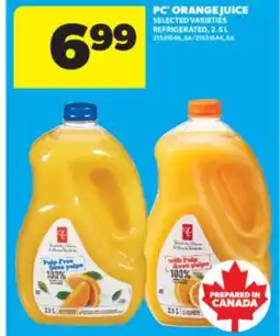 Real Canadian Superstore PC ORANGE JUICE offer