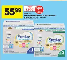 Real Canadian Superstore SIMILAC PRO-ADVANCE READY TO FEED INFANT FORMULA, 16X235 ML offer
