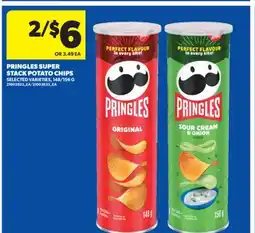 Real Canadian Superstore PRINGLES SUPER STACK POTATO CHIPS, 148/156 G offer