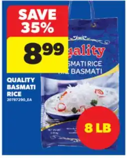 Real Canadian Superstore QUALITY BASMATI RICE, 8 LB offer