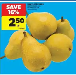 Real Canadian Superstore BARTLETT PEARS offer