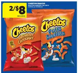 Real Canadian Superstore CHEETOS SNACKS, 180-285 G offer