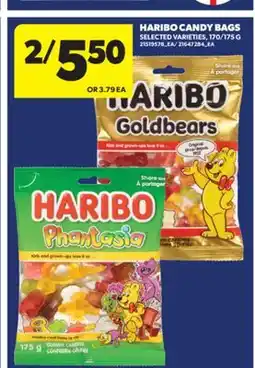 Real Canadian Superstore HARIBO CANDY BAGS, 170/175 G offer