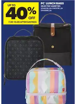 Real Canadian Superstore PC LUNCH BAGS offer