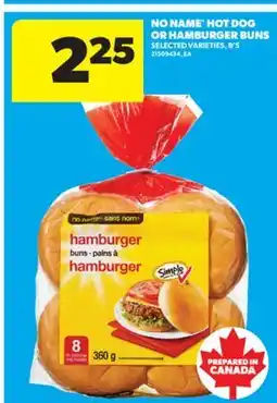 Real Canadian Superstore NO NAME HOT DOG OR HAMBURGER BUNS offer