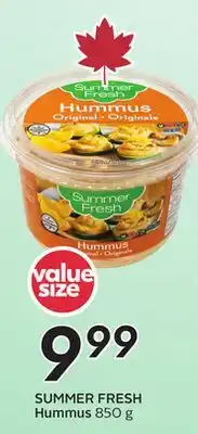 Sobeys Hummus offer