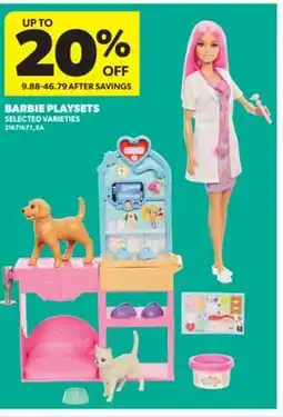 Real Canadian Superstore BARBIE PLAYSETS offer