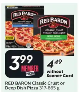 Sobeys Classic Crust or Deep Dish Pizza offer