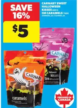 Real Canadian Superstore CARNABY SWEET HALLOWEEN KISSES 600 G OR CARAMELS 700G offer