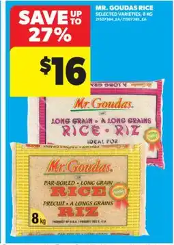 Real Canadian Superstore MR. GOUDAS RICE, 8 KG offer