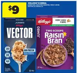 Real Canadian Superstore KELLOGG'S CEREAL, 700 G - 1.05 KG offer