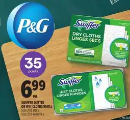 Metro SWIFFER DUSTER OR WET CLOTHS REFILL offer