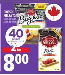 Metro GRISSOL MELBA TOAST offer