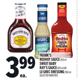 Metro FRANK'S REDHOT SAUCE offer
