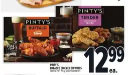 Metro PINTY'S BREADED CHICKEN OR WINGS offer