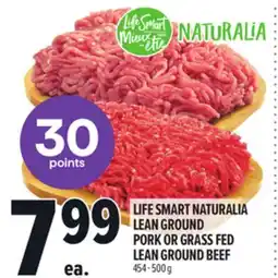 Metro LIFE SMART NATURALIA LEAN GROUND PORK OR GRASS FED LEAN GROUND BEEF offer