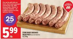Metro STORE MADE SAUSAGES VALUE PACK offer