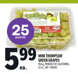 Metro MINI THOMPSON GREEN GRAPES offer