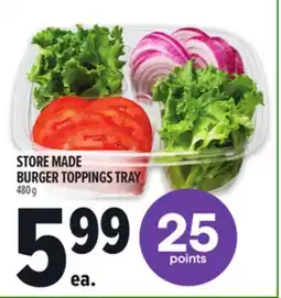 Metro STORE MADE BURGER TOPPINGS TRAY offer