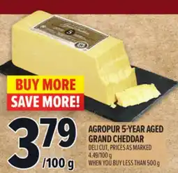 Metro AGROPUR 5-YEAR AGED GRAND CHEDDAR offer