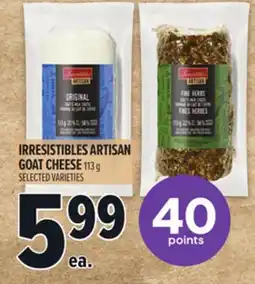 Metro IRRESISTIBLES ARTISAN GOAT CHEESE offer