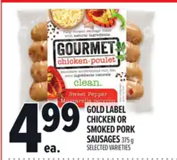 Metro GOLD LABEL CHICKEN OR SMOKED PORK SAUSAGES offer