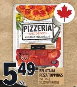 Metro BELLITALIA PIZZA TOPPINGS offer