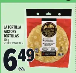 Metro LA TORTILLA FACTORY TORTILLAS offer