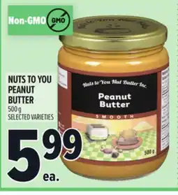 Metro NUTS TO YOU PEANUT BUTTER offer