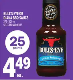 Metro BULL'S EYE OR DIANA BBQ SAUCE offer