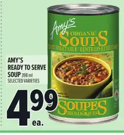Metro AMY'S READY TO SERVE SOUP offer