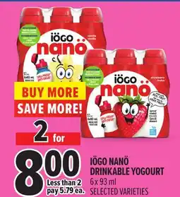 Metro IÖGO NANÖ DRINKABLE YOGOURT offer