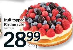 Fortinos FRUIT TOPPED BOSTON CAKE, 900 g offer